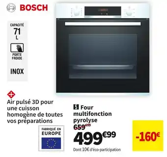 Conforama Bosch four multifonction hba573bro offre