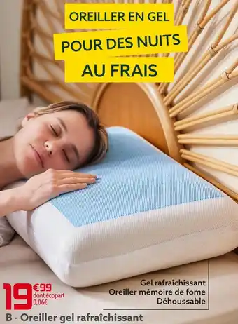 Gifi Oreiller gel rafraîchissant offre