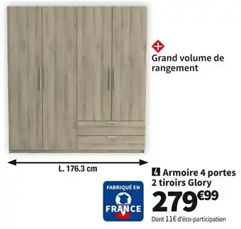 Armoire 4 portes glory