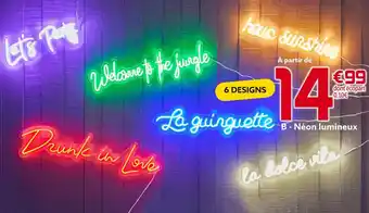 Gifi Néon lumineux offre