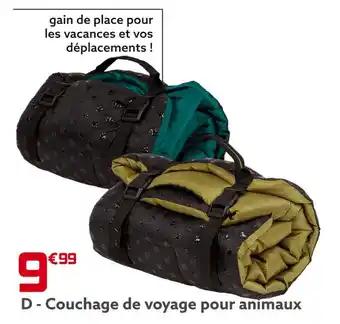 Couchage de voyage pour animaux
