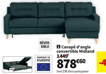 Conforama Canape d'angle convertible midland offre