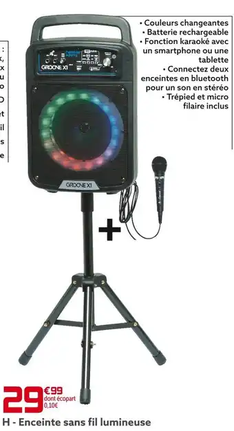 Gifi Enceinte sans fil lumineuse offre