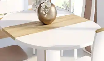 Conforama Table ronde extensible dayana offre