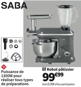 Conforama Saba robot pâtissier km6130021s offre