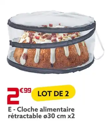 Gifi Cloche alimentaire rétractable ø30 cm x2 offre