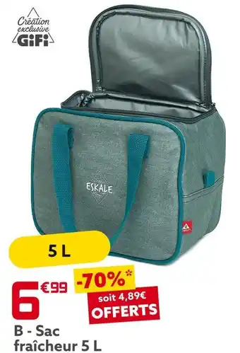 Gifi Sac fraîcheur 5 l offre