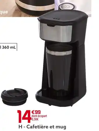 Gifi Cafetière et mug offre