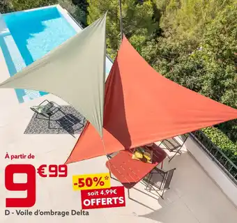 Gifi Voile d’ombrage delta offre