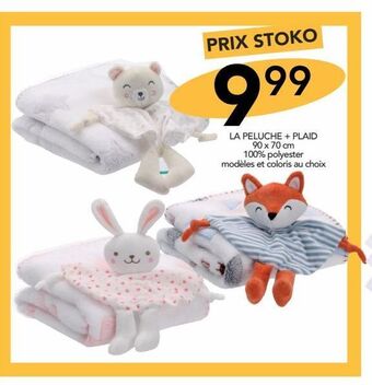Stokomani La peluche + plaid offre