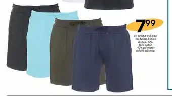 Stokomani Le bermuda uni en molleton offre