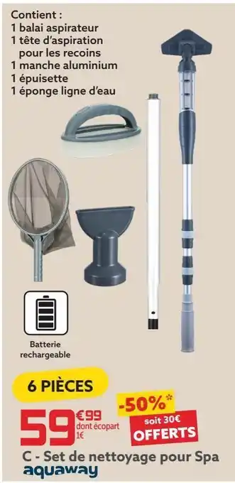 Gifi Set de nettoyage pour spa aquaway offre