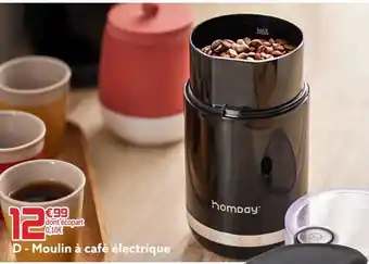 Gifi Moulin à café électrique offre