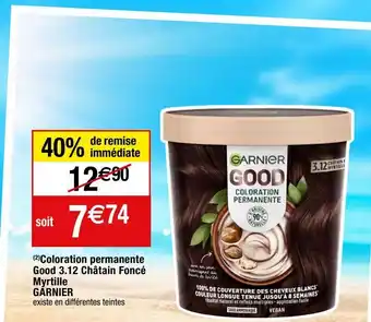 Migros Teintures cheveux garnier offre