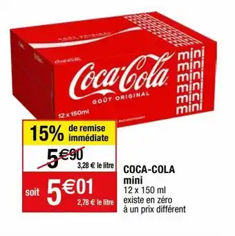 Migros Boisson au cola coca cola offre