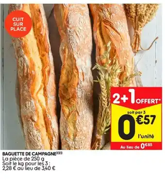Leader Price Baguette de Campagne offre