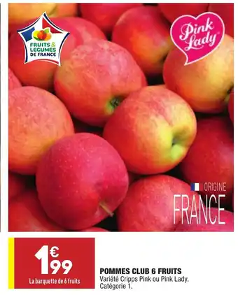 ALDI Pommes Club 6 Fruits offre