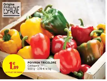 Intermarché POIVRON TRICOLORE Catégorie : 1 offre