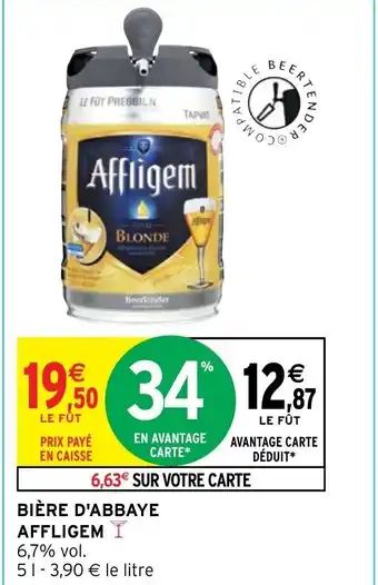 Intermarché BIÈRE D'ABBAYE AFFLIGEM I offre