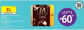 Intermarché BÂTONNET GLACÉ CLASSIC X6 MAGNUM offre