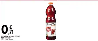 Intermarché ICED TEA SAVEUR PECHE TOP BUDGET 21-0,36 € le litre offre