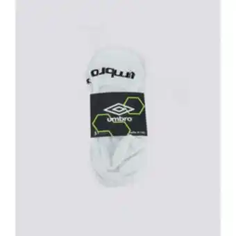 Decathlon Pack 3 chaussettes invisibles blanc homme/femme umbro offre