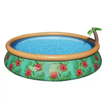 Bricomarché Piscine autoportante avec fontaine - ronde - d457xh84cm offre