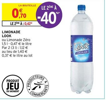 Intermarché LIMONADE LOOK offre