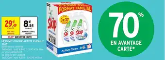 Intermarché LESSIVE LIQUIDE ACTIVE CLEAN (b) SKIP offre