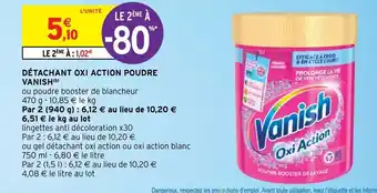 Intermarché DÉTACHANT OXI ACTION POUDRE VANISH (b) offre