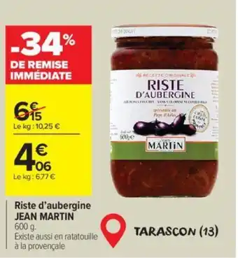 Riste d'aubergine JEAN MARTIN