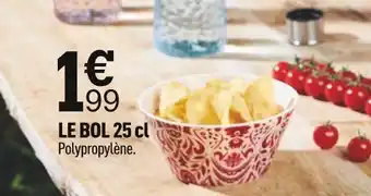 LE BOL 25 cl Polypropylène.