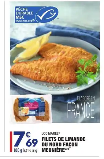 Filets de Limande du Nord façon Meunière