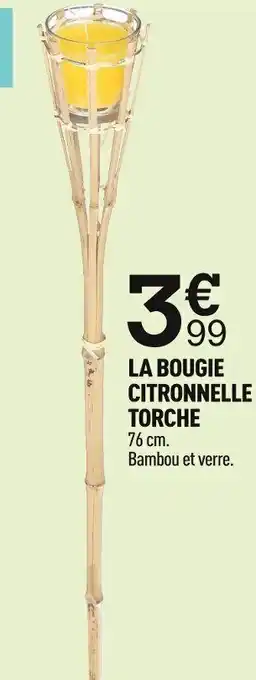 Centrakor LA BOUGIE CITRONNELLE TORCHE offre