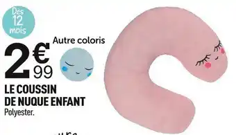 Centrakor LE COUSSIN DE NUQUE ENFANT Polyester. offre