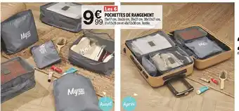 Centrakor POCHETTES DE RANGEMENT 25x17 cm, 26x26 cm, 35x27 cm, 30x12x21 cm, offre