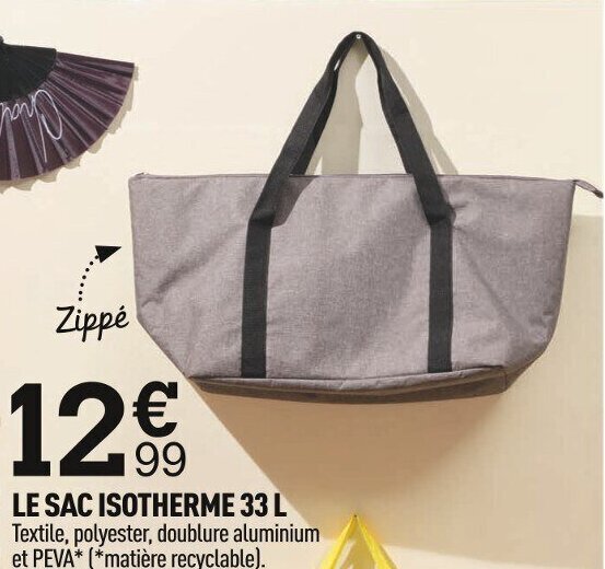 Promo LE SAC ISOTHERME 33 L Textile, polyester, doublure aluminium et