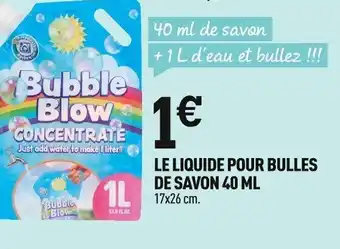 Centrakor LE LIQUIDE POUR BULLES DE SAVON 40 ML offre