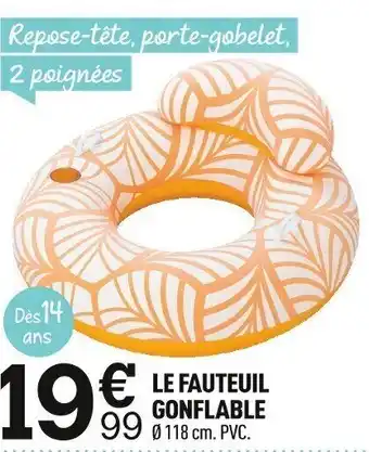 Centrakor LE FAUTEUIL GONFLABLE offre