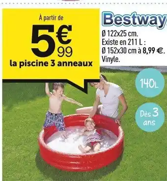 Centrakor la piscine 3 anneaux offre
