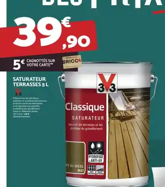 Bricomarché SATURATEUR TERRASSES 5L offre