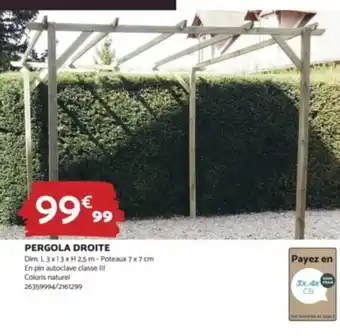 Bricomarché PERGOLA DROITE offre