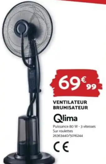 Bricomarché VENTILATEUR BRUMISATEUR offre