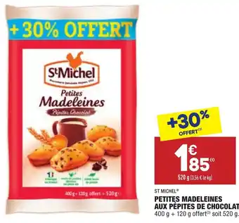 ALDI Petites Madeleines aux Pépites de Chocolat offre