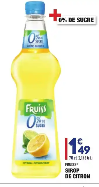 ALDI Sirop de Citron offre