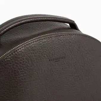 Sac à dos zippé charles en cuir grainé effet buffle