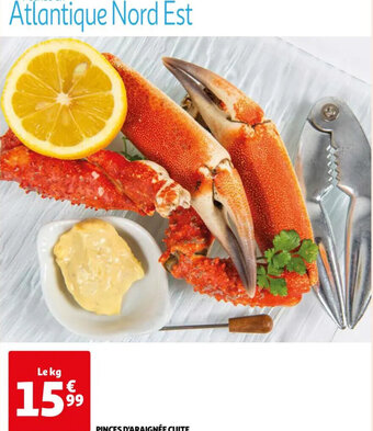 Auchan PINCES D'ARAIGNÉE CUITE offre