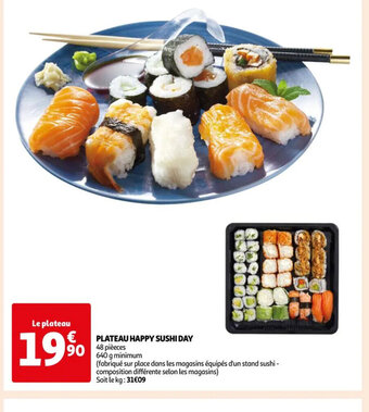 Auchan PLATEAU HAPPY SUSHI DAY offre