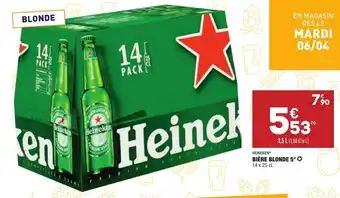 ALDI Bière Blonde 5° offre