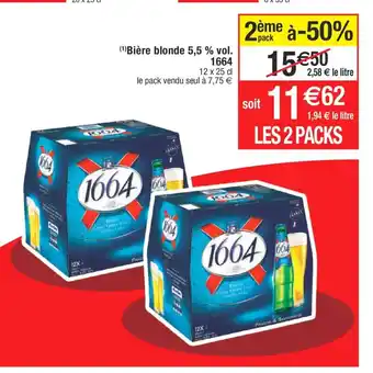 Cora x Carrefour (1)Bière blonde 5,5 % vol. offre